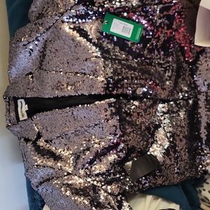 Women’s Silver Sequin Blazer